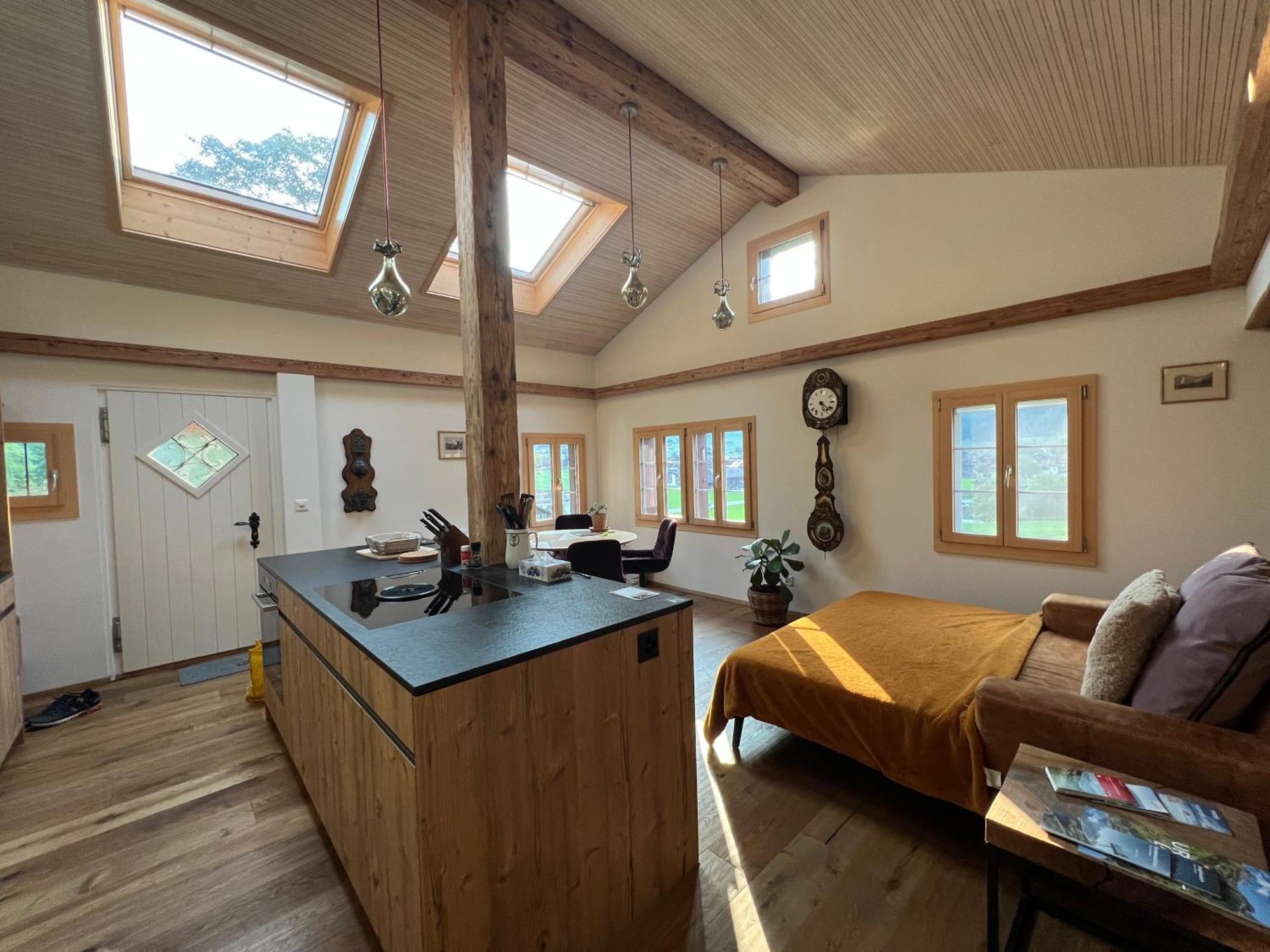 Romantic Private Superior Swiss Chalet With Hottub Lungern Bagian luar foto